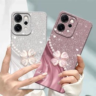 M0P Softcase Hp Oppo Reno 14 Pro Latest 2025 Glitter Flower Motif Hp Case - Cute Hp Case - Current H