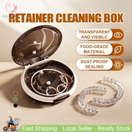 🇸🇬 Orthodontic braces case, invisible braces retainer storage box, denture storage and cleaning box