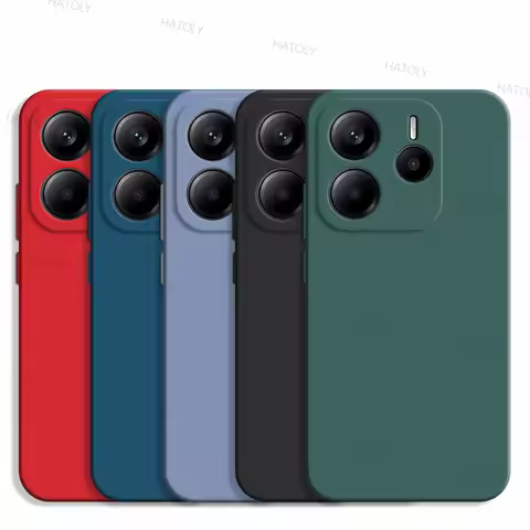 For Xiaomi Redmi Note 14 4G Case Xiaomi Redmi Note 14 4G Cover TPU Shockproof Liquid Silicone Phone