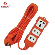 Ổ cắm điện có dây chịu tải cao Ominsu K3500C 3500w bảo hành 2 năm - 1 cửa đa năng + 2 cửa đơn