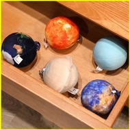NS3 Realistic Earth Moon Solar System Planets Plush Toy Universe 8 Planets Bag Charm Keychain plushi