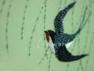 DIY材料包/ 法式刺繡材料包/春燕