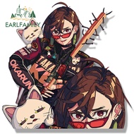 EARLFAMILY 13cm Gothic Punk Momo Ayase Fanart Car Sticker Hot Anime Turbo Granny Cat Scratch-Proof D