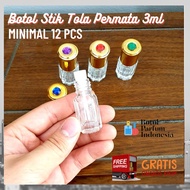 Empty PERFUME BOTTLE GLASS DROP STICK 3 ML (TOLA PERMATA DROP STICK 3 ML)