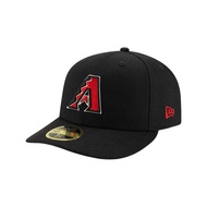 NEW ERA 59FIFTY LOW PROFILE MLB Arizona Sidewinder Black Slightly Curved Eaves Full Cover 5950 LP
