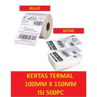 Thermal Paper Label Sticker Barcode Fold & Roll 100 X 150mm A6 500pcs