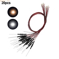 【HAWT】Prewired SMD LED 0603 Warm White Light Emitting Diode for Railway Layout (20pcs)