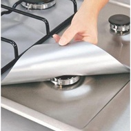 MALAYSIA.... 4Pcs Kitchen Glass Fiber Gas Stove Protectors Reusable Gas Stove Burner Covers