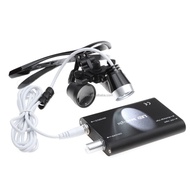 LED head-mounted magnifying glass, binocular magnifying glass, aluminum box, magnification: 2.5 time