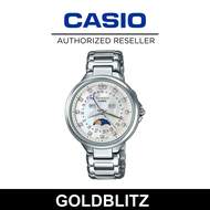 Casio Sheen Moon Phase Mother Of Pearl Face SHE-3044D-7A Ladies Watch