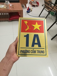 Bảng Biển Số Nhà Hình Cờ Việt nam Biển Mica In Theo Yêu Cầu