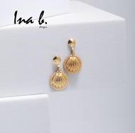 Ina B. Designs - The Saundarya - US 10K Gold Drop Earrings Non-Tarnish Hypoallergenic