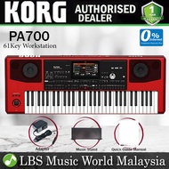 Korg PA700 RD 61 Key Professional Arranger Workstation Keyboard (PA700RD PA 700)