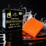 K BROTHERS GULTA PINK/BLACK/RICE MILK SOAP U.S.A -ORIGINAL 3x60g