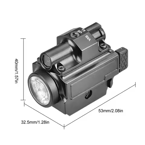AR15 M4 1911 G17 G43X Green Laser & Flashlight Combo 800 Lumens Tactic Gun Light Compact USB Recharg