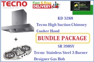 TECNO HOOD AND HOB BUNDLE PACKAGE FOR ( KD 3288 &amp; SR 398SV ) / FREE EXPRESS DELIVERY