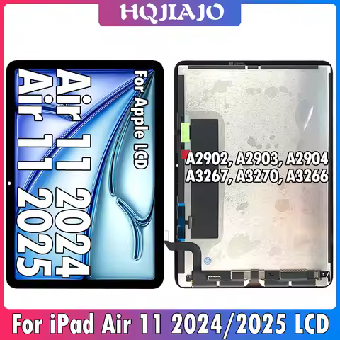 11.0" IPS For iPad Air 11 2024 / 2025 LCD Tablet Display Touch Screen Digitizer For iPad A2902 A2903