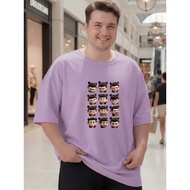 2Y612 [AIYOU] Lelaki Baju T Shirt Men Tshirt XL-5XL   Crop Top Plus Size T-shirts Round Neck Men's C