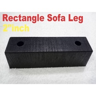 2"inch Rectangle Sofa Leg | Sofa Stopper Leg | Divan Bed Frames Leg | Cabinet Leg | Kaki Sofa | Kaki