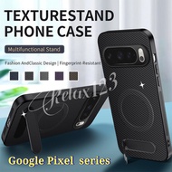 For Google Pixel 10 9 8 7 6 Pro XL Carbon Fiber Simple Style Magnetic Phone Case For Google Pixel10 