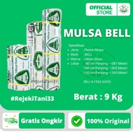 READY Mulsa BELL 1 Roll 9Kg Plastik Mulsa Hitam Perak Mulsa Silver