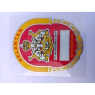 Oval country mirror sticker