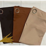 KOREN PLAIN CURTAINS “Shades of Brown” 4ft | 5ft | 6ft | 7ft | 8ft | 9ft | 10ft