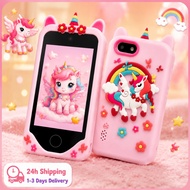 2.8‑inch kids touchscreen phone (3‑10Y) with dual cameras, learning games & video player. No‑net, ad