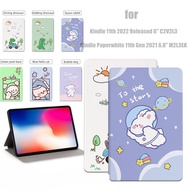 All-New Kindle Paperwhite 5 11th 2022 6" 6.8" M2L3EK M2L4EK C2V2L3 Cartoon Cute Tablet Leather with 
