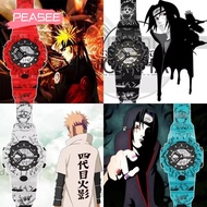 [PEASEE] Naruto Child Digital Wristwatches, Cartoon Itachi Kakashi Naruto Anime Watch,  Adjustable W