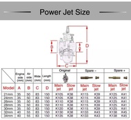 LY [Orihinal] OKO Carb Carburetor Flat Side 21Mm 24Mm 26Mm 28Mm 30Mm Taiwan