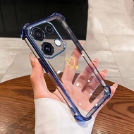 OPPO Reno16 Pro Reno16F 5G Anti Yellow Casing Reno 16 Love Heart Clear Shockproof Case Space Cover