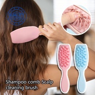 Long Handle Shampoo Comb Shampoo Brush Silicone Cleansing Brush Diva Massage Wash Hair Shampoo S9Y9