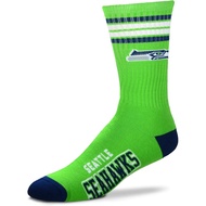For Bare Feet Youth Philadelphia Eagles 4-Stripe Deuce Quarter-Length Socks