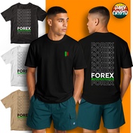 Forex Trading Market Daily crypto T-shirt Roundneck 220gsm cotton baju t shirt lelaki
