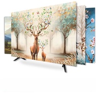 Nordic Style Dust Cover 70 Inches TV Cover 32 Inches TV Cover 43 Inches 50 Inches 55 Inches 65 Inches Household Dust Cover Cloth TV Dust Cover Home Appliance