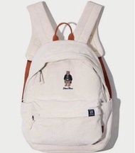 蝕本清貨!!! 🇰🇷 韓國直送 Who.a.u/Whoau 燈芯絨背囊/背包 (米白色)