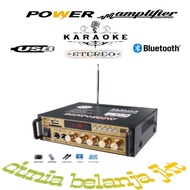 POWER AMPLIFIER KARAOKE MINI USB BLUETOOTH AC-DC 300WATT - TEIRCHA SHOP