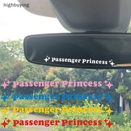 【HBSG】 2pcs Mirror Decoration Sticker Passenger Princess Star Mirror Decal Sticker Rearview Mirror Car Vinyl Decoration Funny Car Decal Hot