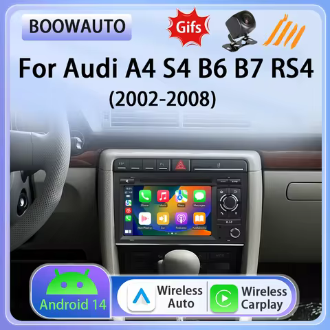 7inch Wireless Carplay Auto car Video Player For Audi A4 B6 S4 B7 8E 8H RS4 Seat Exeo Multimedia Car