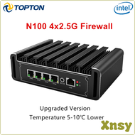 [Xnsy] 4x 2.5G LAN i226-V Solid Intel N100 Firewall Appliance Fanless Mini PC N5105 N6000 J4125 NVMe