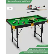 Billiard Table Set Good for Adult and Kids [ Y-1403 ] and [ Y-1402 ] - 1.4 Meters Liftable