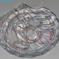 ALLGOODS Transparent Ring Unique Vintage Korean Style Jewelry Jelly Color Mermaid Color Pearl Color 