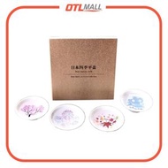 日本直送 - 丸モ高木陶器 - 四季陶瓷清酒杯套裝 (70ml x4)【冷感變色杯組】