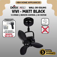 【FIERO TINY 16 VIVI 16】Wall 16" Fan Remote Control / Kipas Dinding Remote / Quiet Operation / Home U