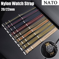 NATO Pure Nylon Strap 20mm 22mm Suitable for Tudor Bay Watch Strap Braided Strap Geometric Pattern S