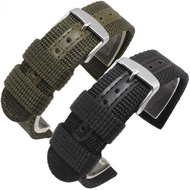 2024 High quality✱▣ 蔡-电子1 Suitable for SEIKO Seiko No. 5 canvas men's watch strap accessories SNK809K2 807 805 803 18 20mm