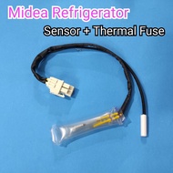 Midea Refrigerator Sensor+Thermal Fuse Peti Ais Midea thermostat