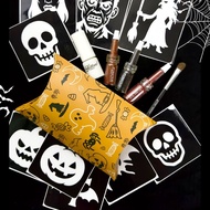 Funique Halloween Glitter Tattoo Grim Ghost SET 3 Colors Powder 1 Bottle Of Paint Glue 1 Brush 12 De