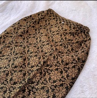 Rok Songket Span Langsung Pakai Bawahan Kebaya Wisuda/Pesta Rok Span Karet Samping Kain Songket Keba